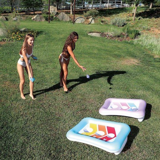 Inflatable Bean Bag Toss Swimming Pool Game By Northlight in Blue | 35" x 28" | Michaels®